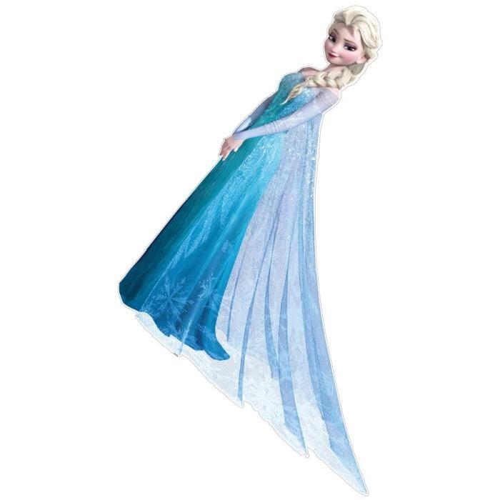 ELSA Reine des neiges Maxi sticker 105x125 cm bleu