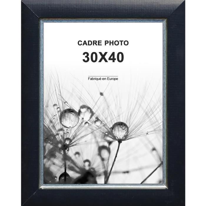 Cadre photo  -  Amsterdam  - 30x40 - Noir moulure - 62mm