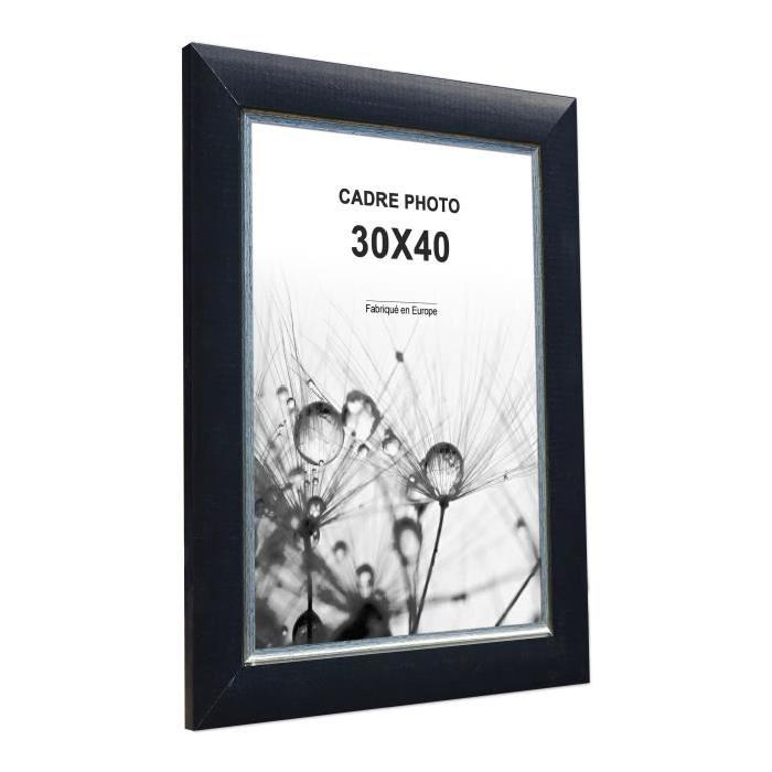 Cadre photo  -  Amsterdam  - 30x40 - Noir moulure - 62mm