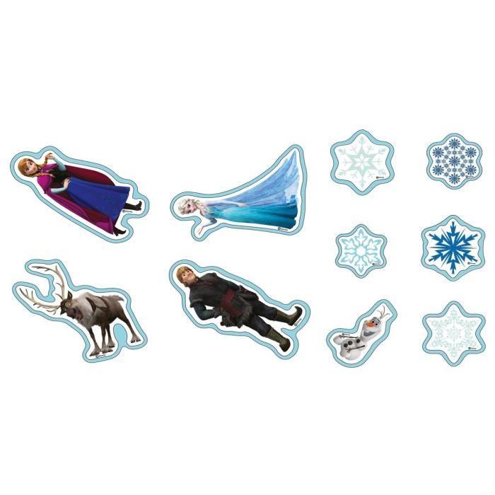 FROZEN Reine des neiges Set de 10 éléments-stickers en mousse bleu