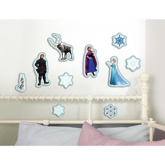 FROZEN Reine des neiges Set de 10 éléments-stickers en mousse bleu