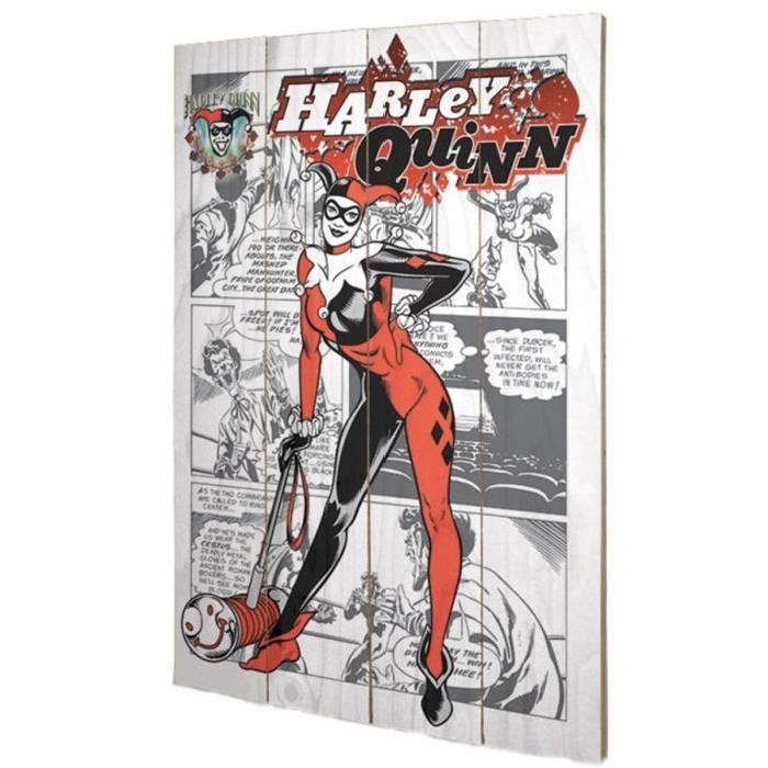 Panneau en bois Harley Quinn Comics