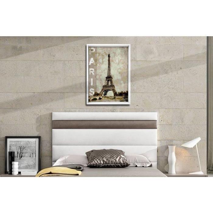 SCALLA Cadre photo moulure coffre 50x70 cm blanc