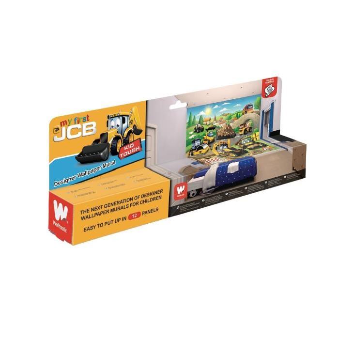 JCB Fresque Murale Tracteur 2,45x3,00 m Pour Enfant