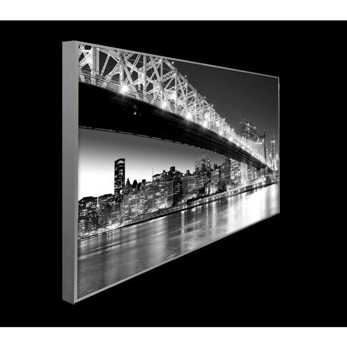 BRIDGE Tableau déco 70x100 cm noir et blanc