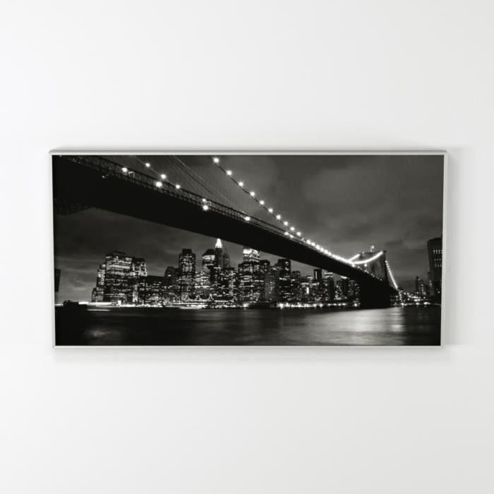 BRIDGE Tableau déco 50x100 cm noir et blanc