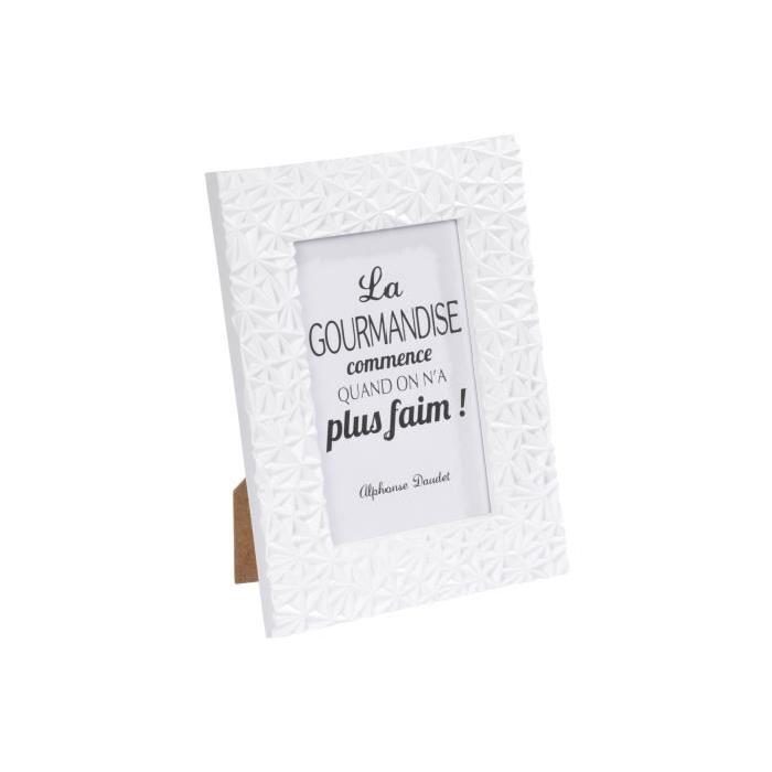 Cadre photo La Gourmandise - 10x15 cm - Goutte d'eau - Blanc