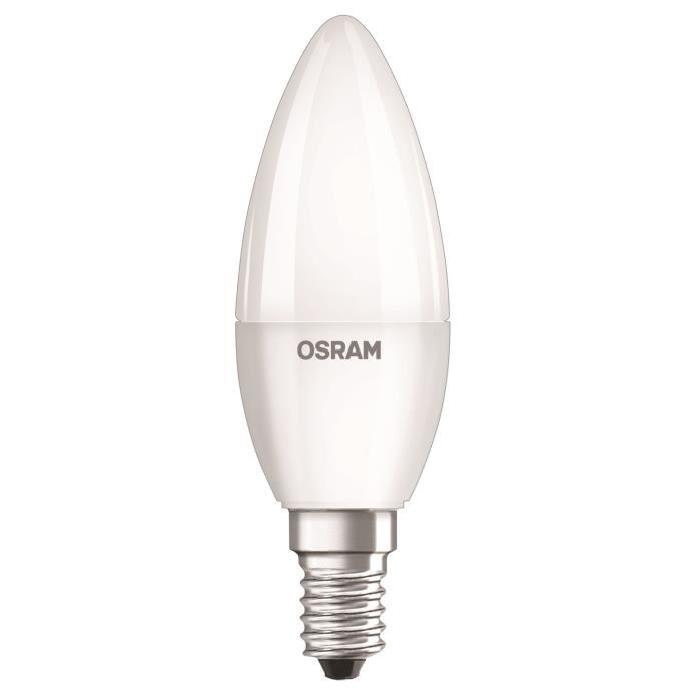 NEOLUX Ampoule LED E14 flamme dépolie 5,3 W équivalent a 40 W blanc chaud