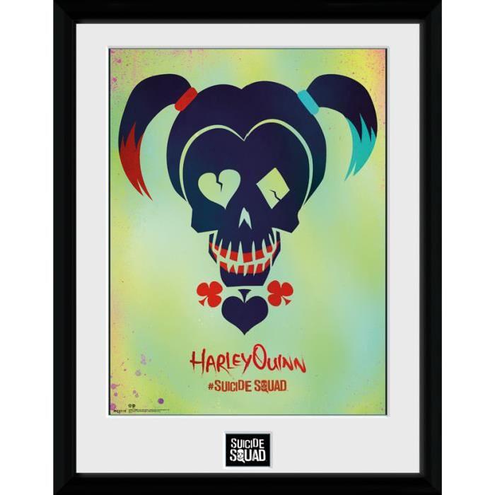 Cadre collector Suicide Squad Harley Quinn SKULL 15X20CM