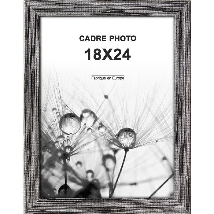 Cadre photo Berlin - 18x24 - Argent - Moulure 20x12mm