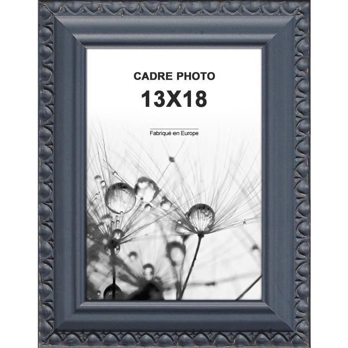 Cadre photo Romantique - 13x18 - Gris - Moulure  32x1mm