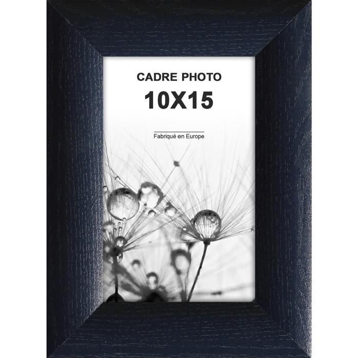 Cadre photo Athenes - 10x15 - Noir - Moulure 30x12mm