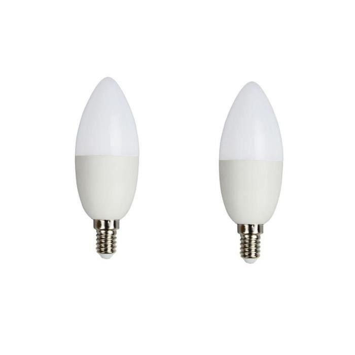 BRILLIANT Lot de 2 ampoules LED E14 Candle 5 W équivalent a 25 W 400 lm avec variateur d'intensité Easydim