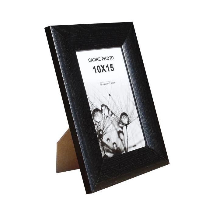 Cadre photo Athenes - 10x15 - Noir - Moulure 30x12mm