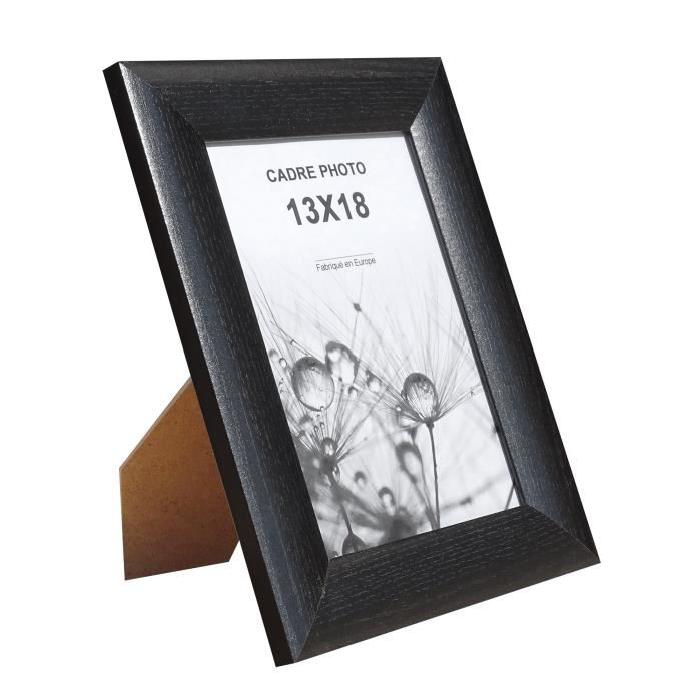 Cadre photo Athenes - 13x18 - Noir - Moulure 30x12mm