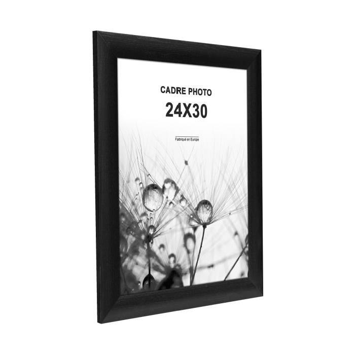 Cadre photo Athenes - 24x30 - Noir - Moulure 30x12mm