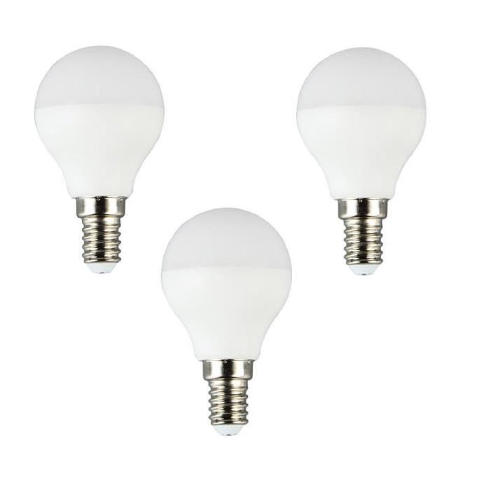 BRILLIANT Lot de 3 ampoules LED E14 P45 5 W équivalent a 25 W 400 lm avec variateur d'intensité Easydim