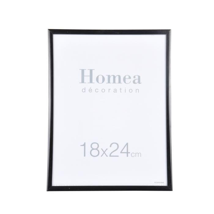 HOMEA Cadre photo Harmonie 18x24 cm noir