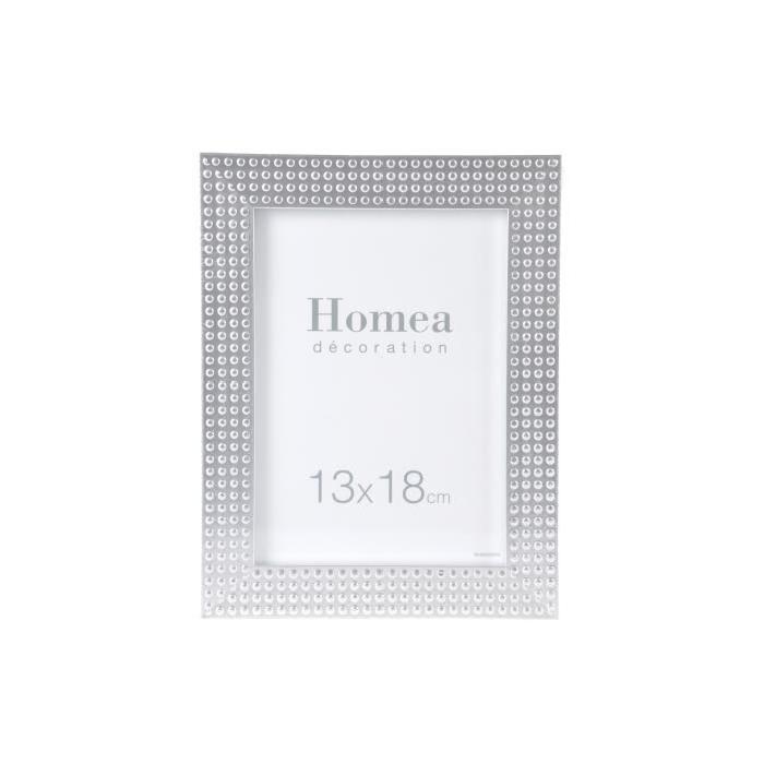 HOMEA Cadre photo Relief 13x18 cm blanc