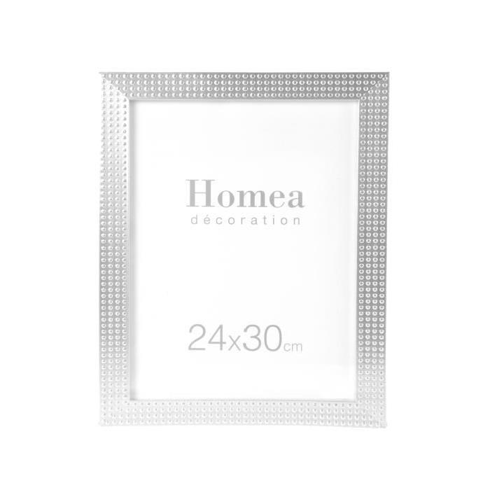 HOMEA Cadre photo Relief 24x30 cm blanc