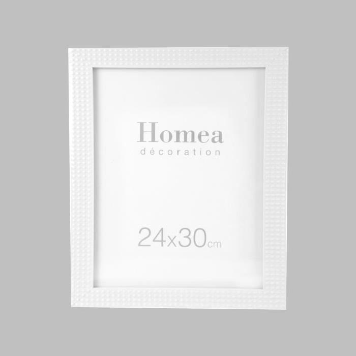 HOMEA Cadre photo Relief 24x30 cm blanc