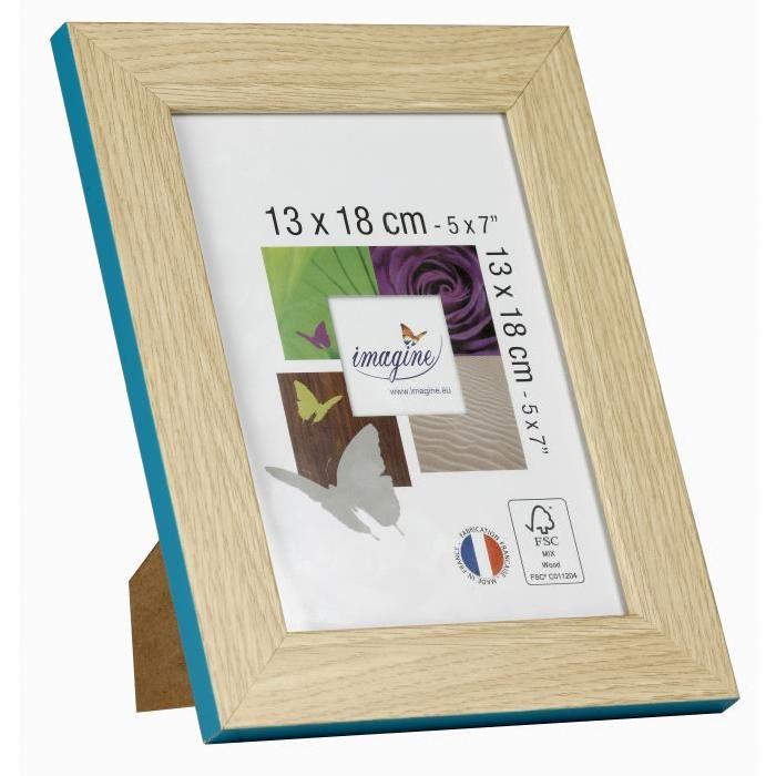 IMAGINE Cadre photo Wood Tonic - 13x18 - 2 couleurs