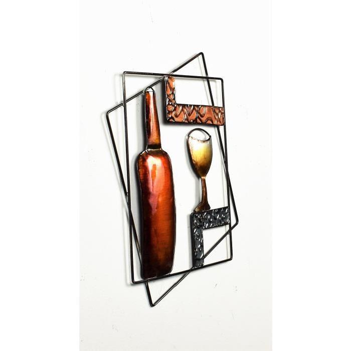 Cadre Sommelier - Métal - L 39,37 x H 2,03 cm