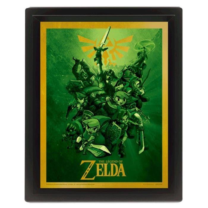 Cadre 3D lenticulaire The Legend of Zelda Link