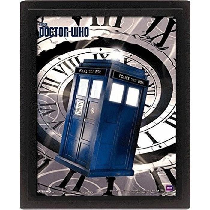 Cadre 3D Doctor Who Lenticulaire tardi time spiral