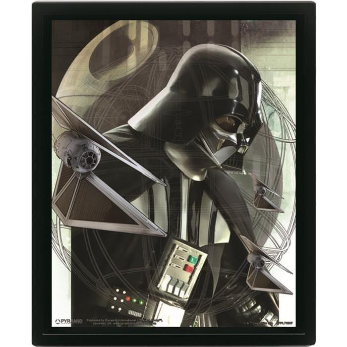 Cadre 3D Star wars Darth vader