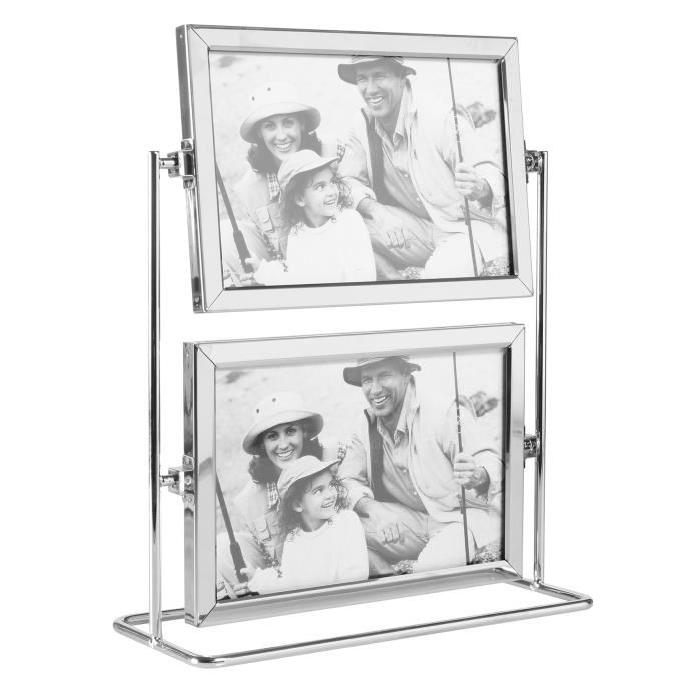 SEMA Cadre photo 4 vues Tourniquet 15x10 - 19x8x24 cm gris