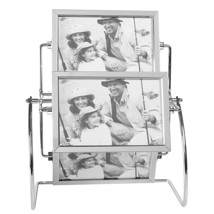 SEMA Cadre photo 8 vues Tourniquet 15x10 - 22,5x15x30 cm gris