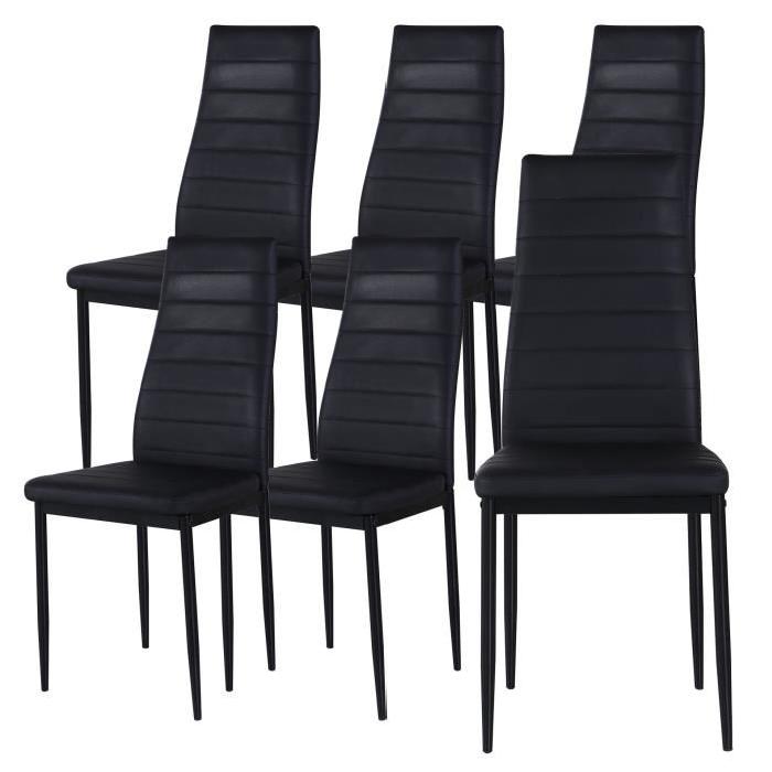 Boston Lot de 6 chaises - Grises