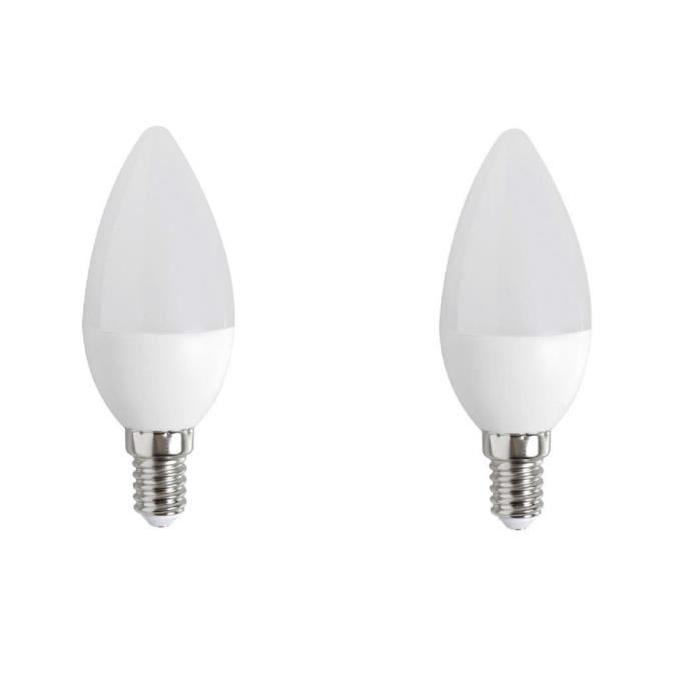 EXPERT LINE Lot de 2 ampoules LED E14 réflecteur 3 W équivalent a 25 W blanc chaud