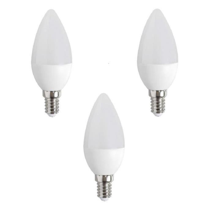 EXPERT LINE Lot de 3 ampoules LED E14 réflecteur 3 W équivalent a 25 W blanc chaud