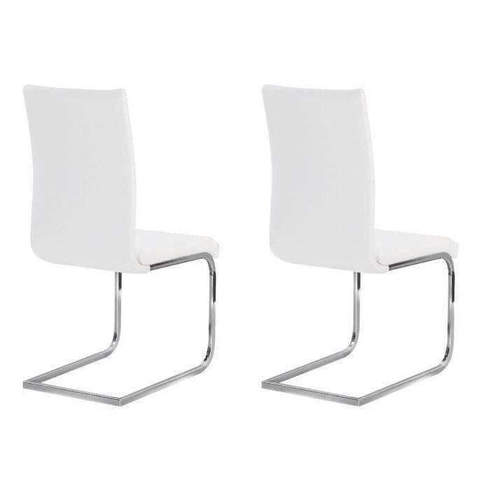 LEA Lot de 2 chaises de salle a manger en simil...