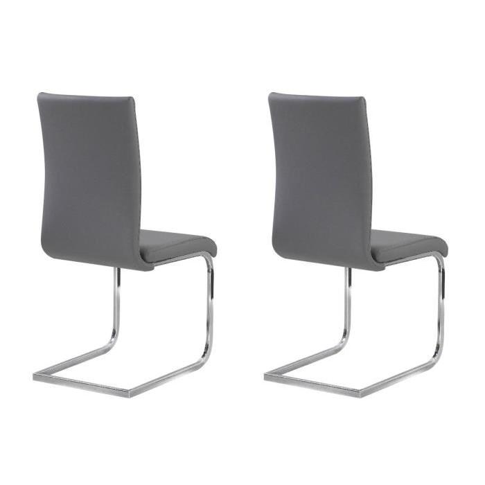 LEA Lot de 2 chaises de salle a manger en simil...