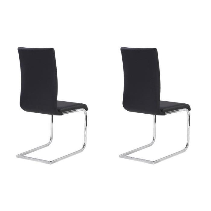 LEA Lot de 2 chaises de salle a manger en simil...